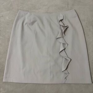 Courtenay Elegant Beige Ruffle Skirt size 18W